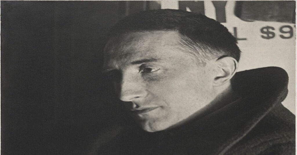 En la foto, Marcel Duchamp