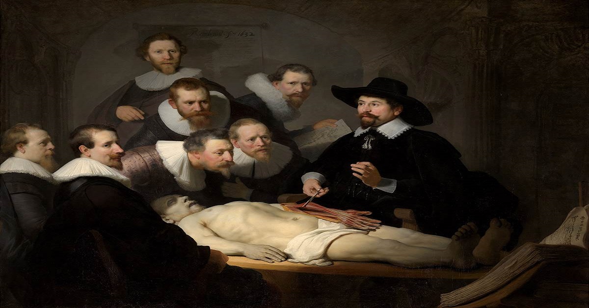 En la foto, una pintura de Rembrant