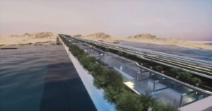 En la foto, la ciudad en línea saudita