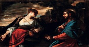 En la foto, el cuadro Luca Giordano Cristo y la Samaritana