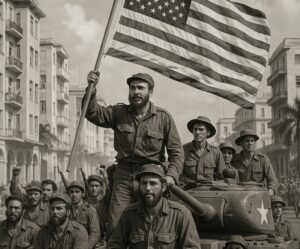 En la foto, una imagen de Ai del triunfo rebelde en Cuba