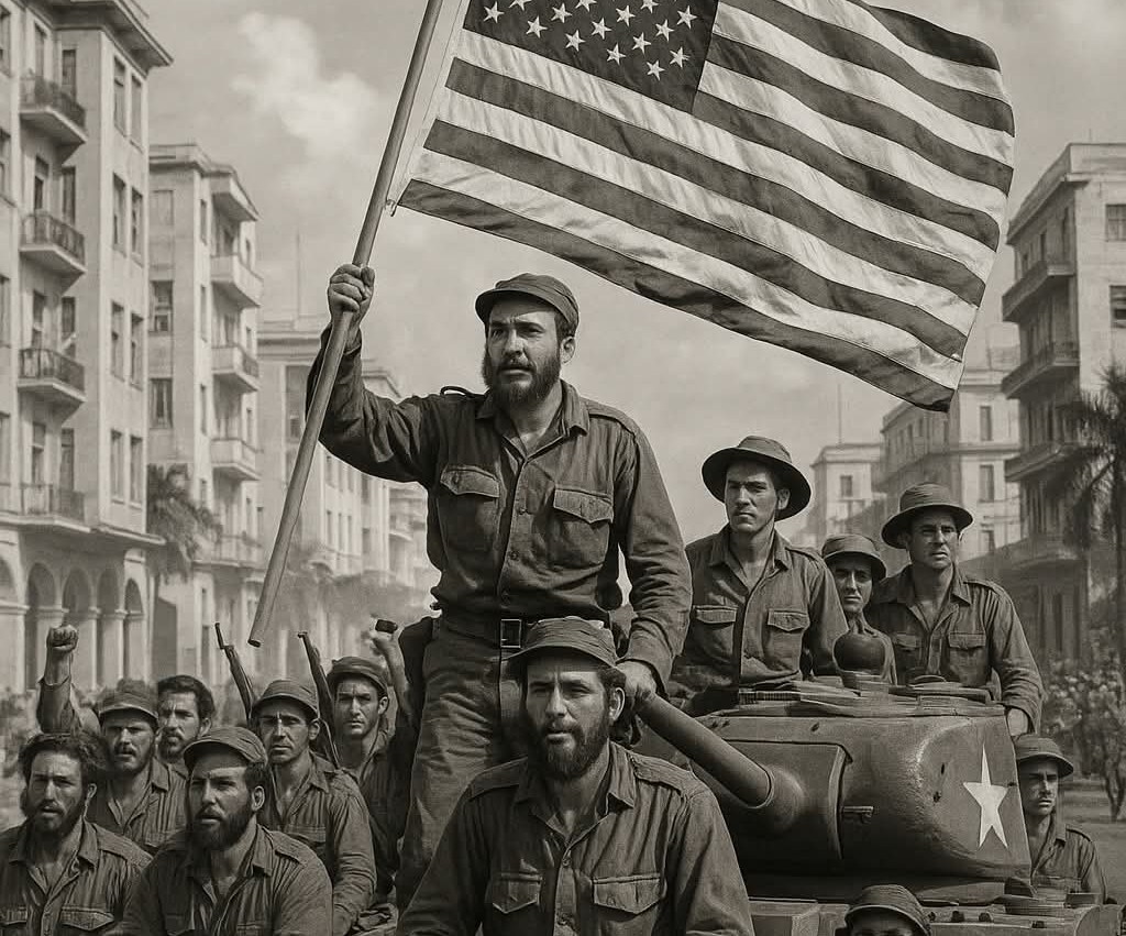 En la foto, una imagen de Ai del triunfo rebelde en Cuba