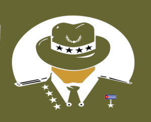 En la foto, un dibujo que presupone al Estado cubano