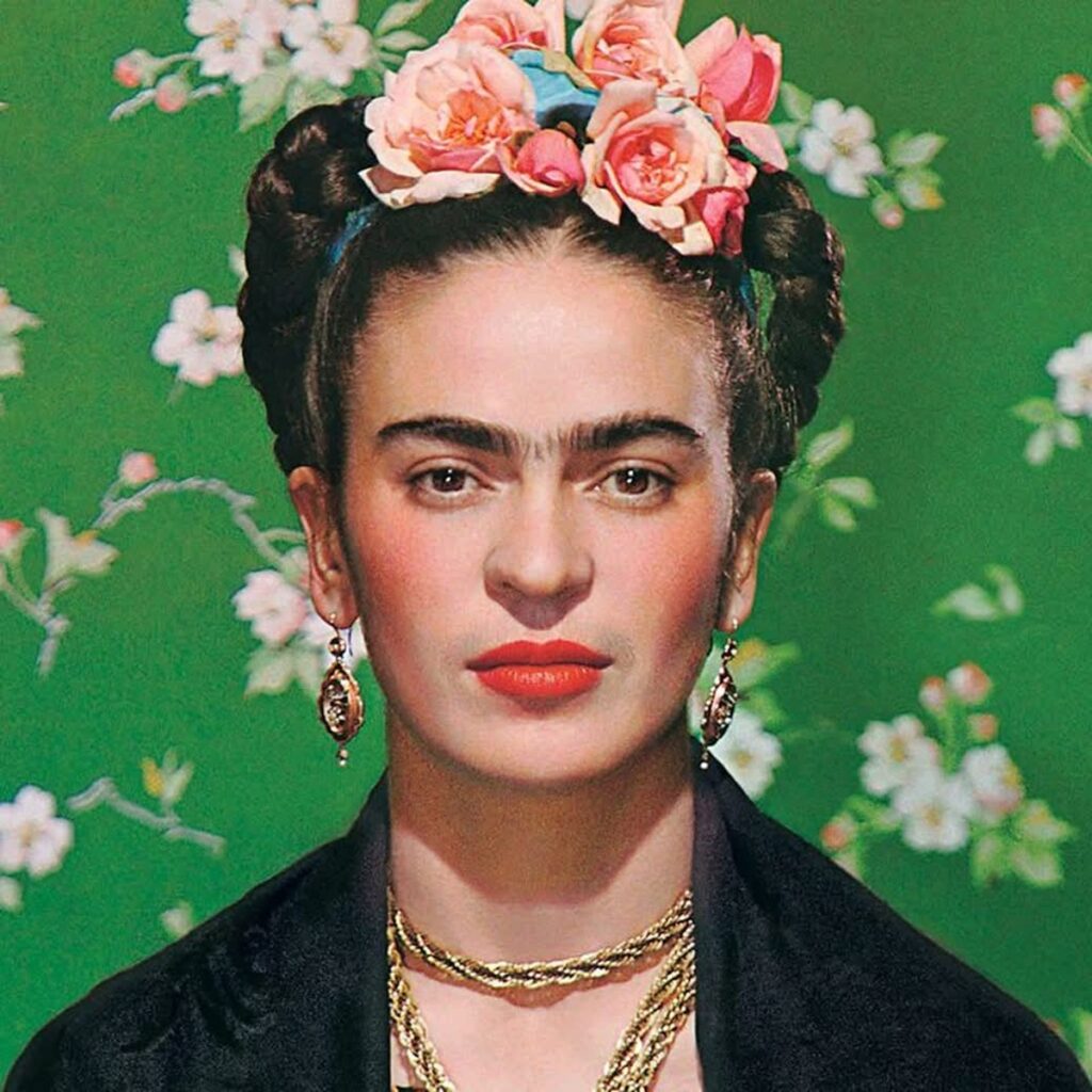 En la foto, autorretrato de Frida Kahlo
