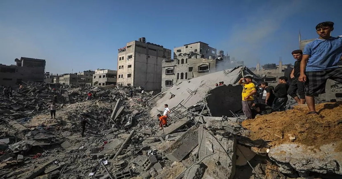 En la foto, una vista de Gaza