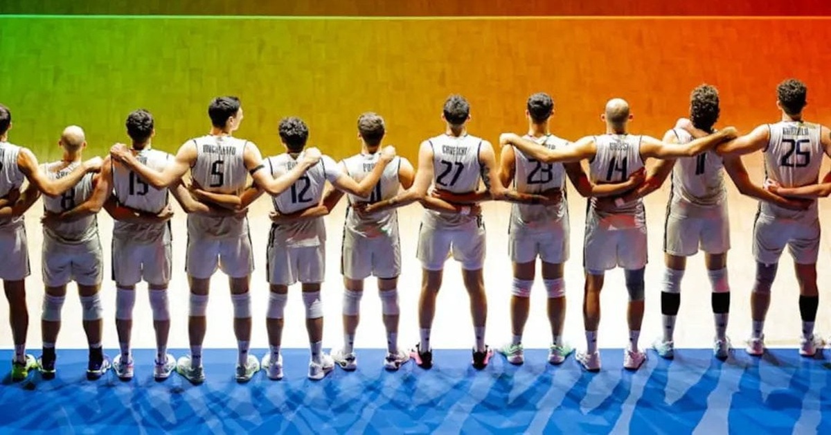 En la foto, selección italiana de voleibol