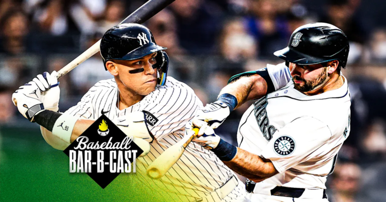 En la foto, Aaron Judge y Carl Raleigh