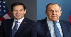 En la foto, Marco Rubio y Serguei Lavrov