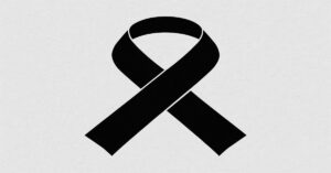 En la foto, un lazo negro