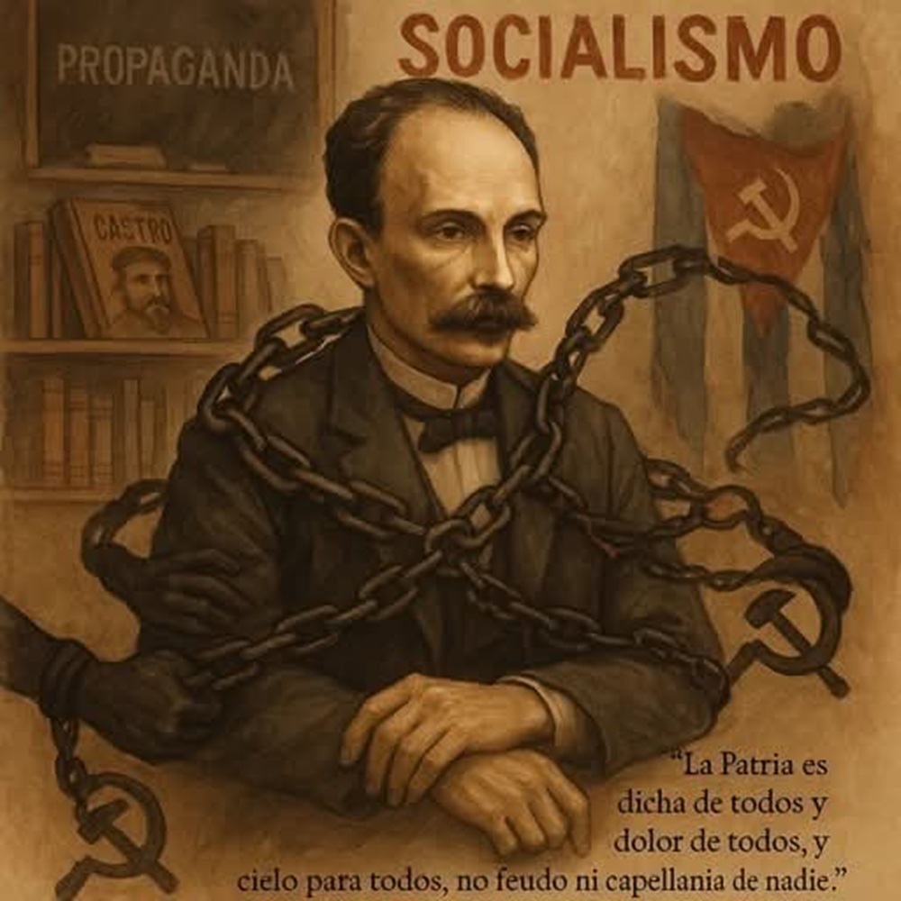En la foto, una imagen con Ai de José Martí