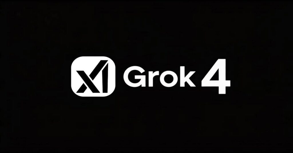 En la foto, el logo de la Inteligencia Artificial Grok 4
