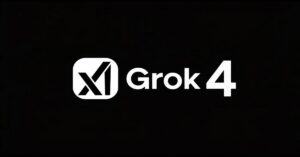 En la foto, el logo de la Inteligencia Artificial Grok 4