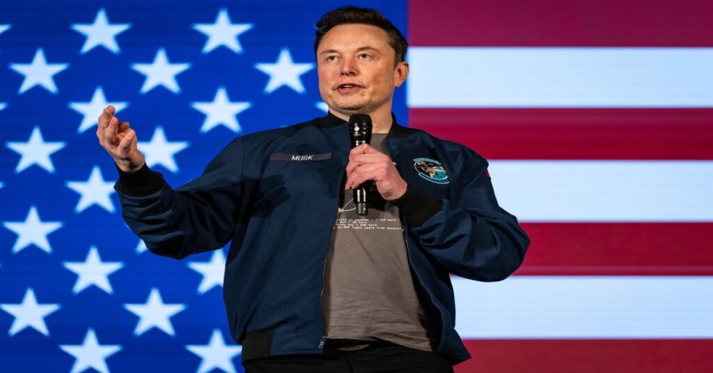 En la foto, Elon Musk