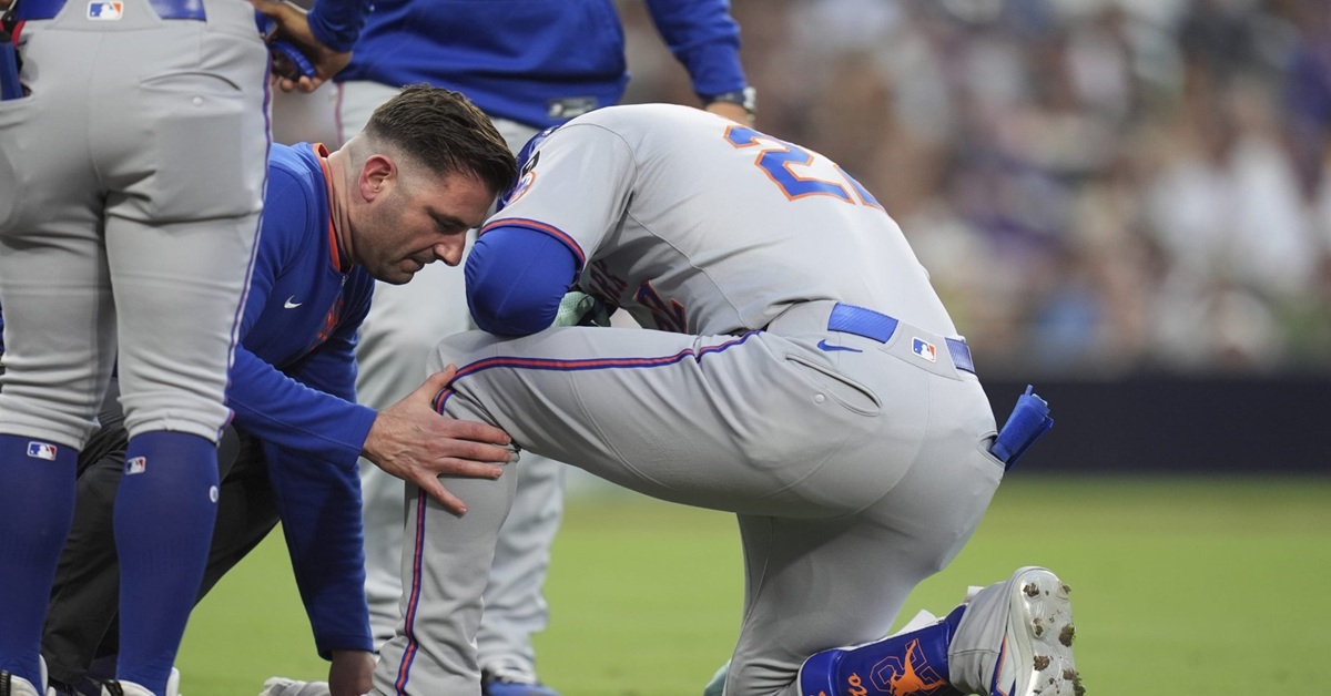 En la foto, Juan Soto se lesiona