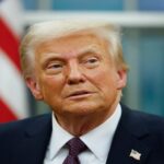 En la foto, el presidente Trump