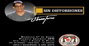 En la foto, cartel que anuncia una presentación de Ulises Toirac