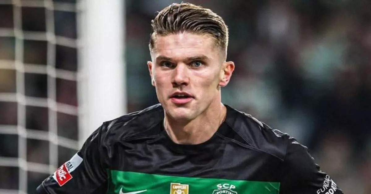 En la foto, el delantero sueco Viktor Gyökeres