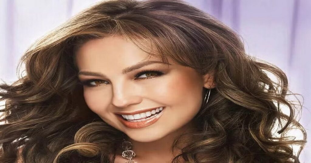 En la foto, la cantante mexicana Thalía