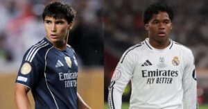 En la foto, Endrick y Gonzalo