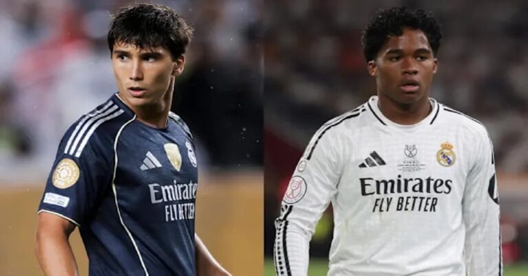 En la foto, Endrick y Gonzalo