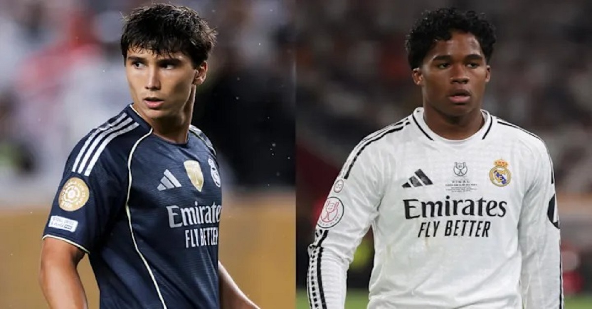 En la foto, Endrick y Gonzalo