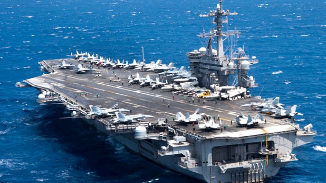 En la foto, el portaviones Gerald Gord