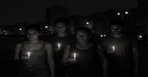 En la foto, una imagen con AI de los apagones en Cuba