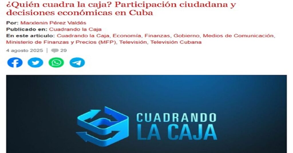 No olviden en 'Cuadrando la Caja' que el cubano no es tan ingenuo