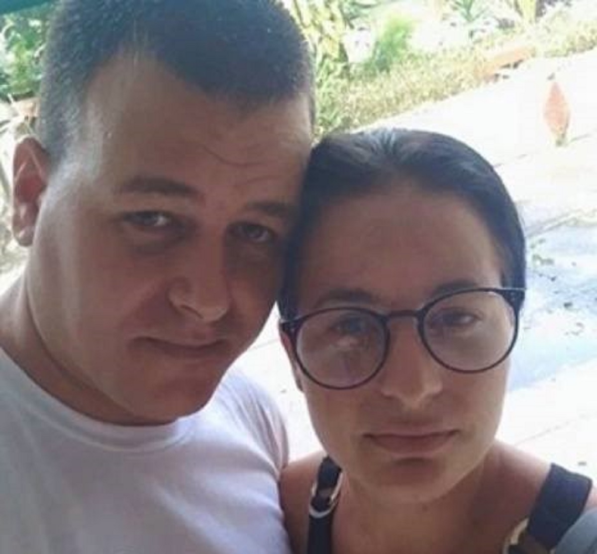 En la foto, Aroni Yanko García Valdés y su esposa