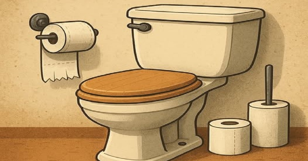 En la foto, un servicio sanitario con papel higiérnico al lado