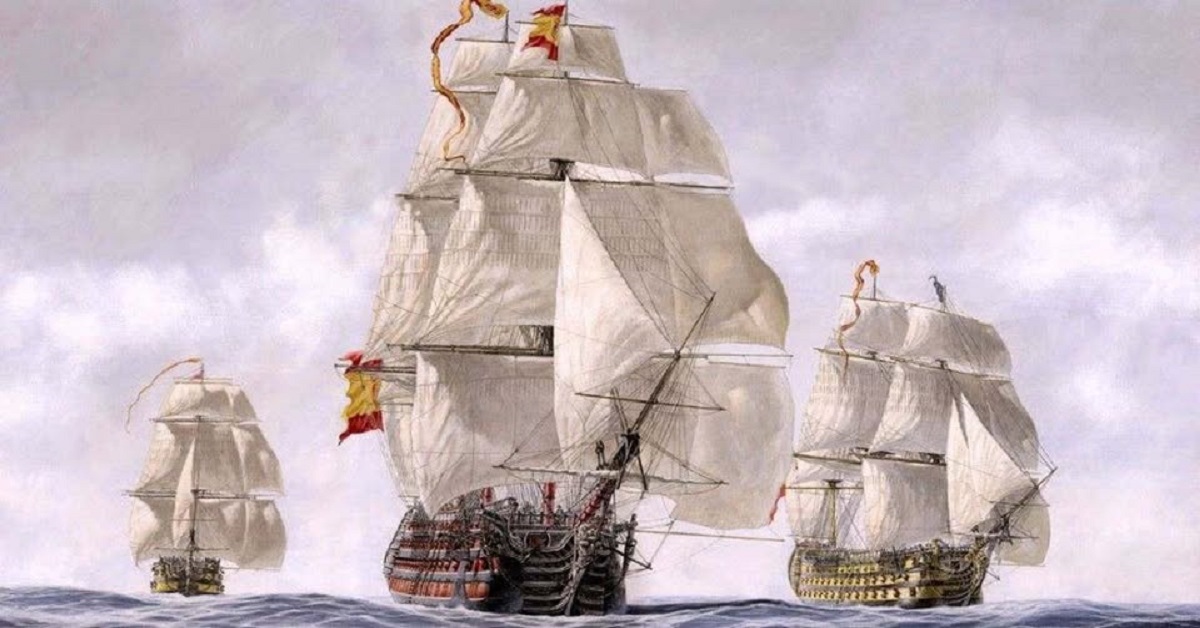 En la foto, barcos usados por los españoles para viajar a América