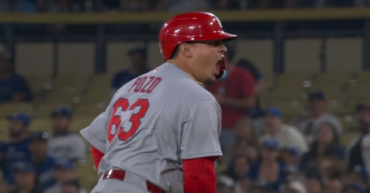 En la foto, Johel Pozo celebra su hit decisivo ante Dodgers