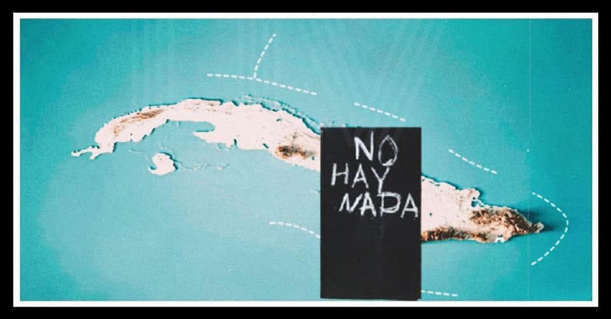En la foto, un dibujo de la isla de Cuba