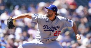 En la foto, Clayton Kershaw