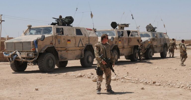 En la foto, tropas alemanas en Afganistán