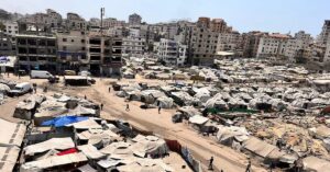 En la foto, una parte de la Ciudad de Gaza