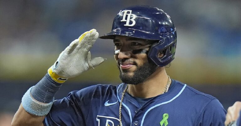 En la foto, José Caballero cuando aún jugaba para los Rays