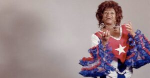 En la foto, Celia Cruz