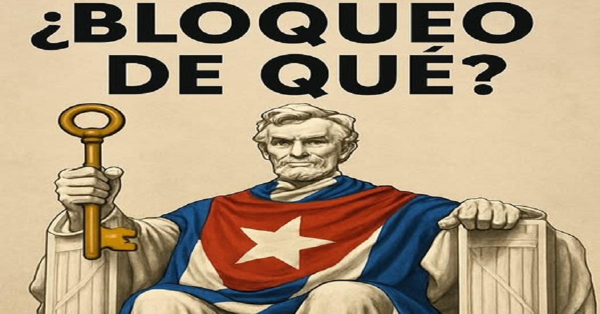 En la foto, una imagen con Ai alegórica al embargo de EEUU a Cuba