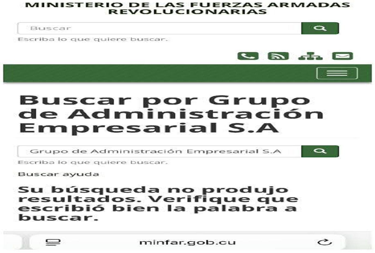 En la foto, la página web del MONFAR