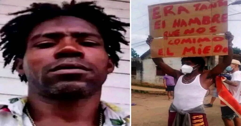 En la foto, preso político cubano