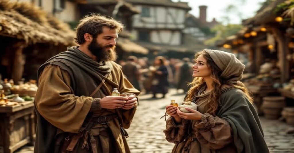 En la foto, una imagen realizada con Ai que recrea la Edad media