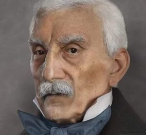 En la foto, el general José de San Martin ya anciano