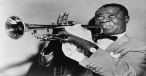 En la foto, Louis Armstrong
