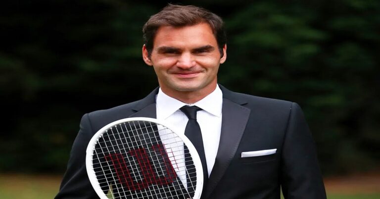 En la foto, Roger Federer
