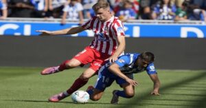 En la foto, momento del partido Alavés - Atlético de Madrid