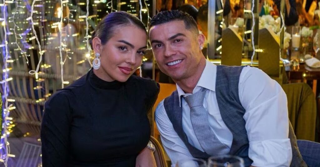 En la foto, CR7 y su novia Georgina Rodríguez