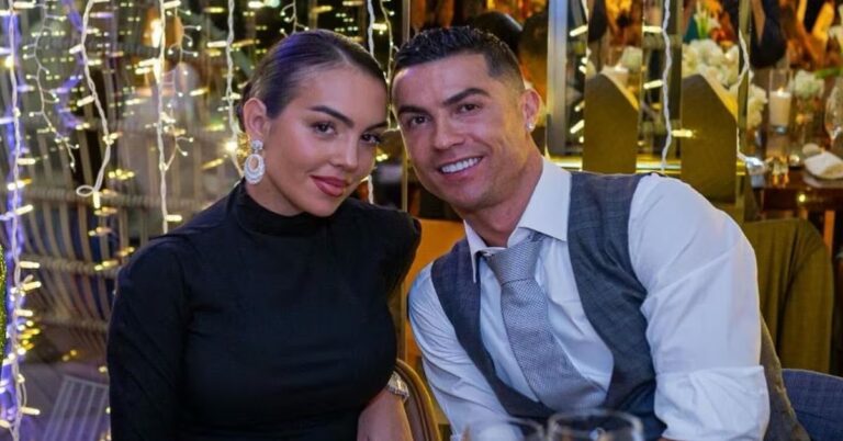 En la foto, CR7 y su novia Georgina Rodríguez