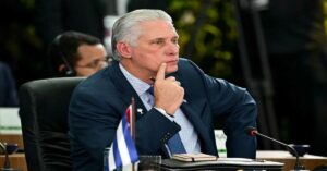 En la foto, el dictador cubano, Miguel Díaz-Canel