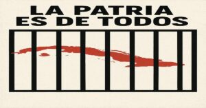 En la foto, un dibujo alegórico al tema